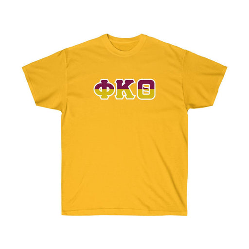 Phi Kappa Theta Two Toned Greek Lettered T-shirts