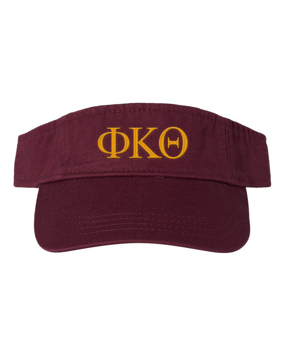 Phi Kappa Theta Greek Letter Visor Phi Kappa Theta Greek Letter Visor