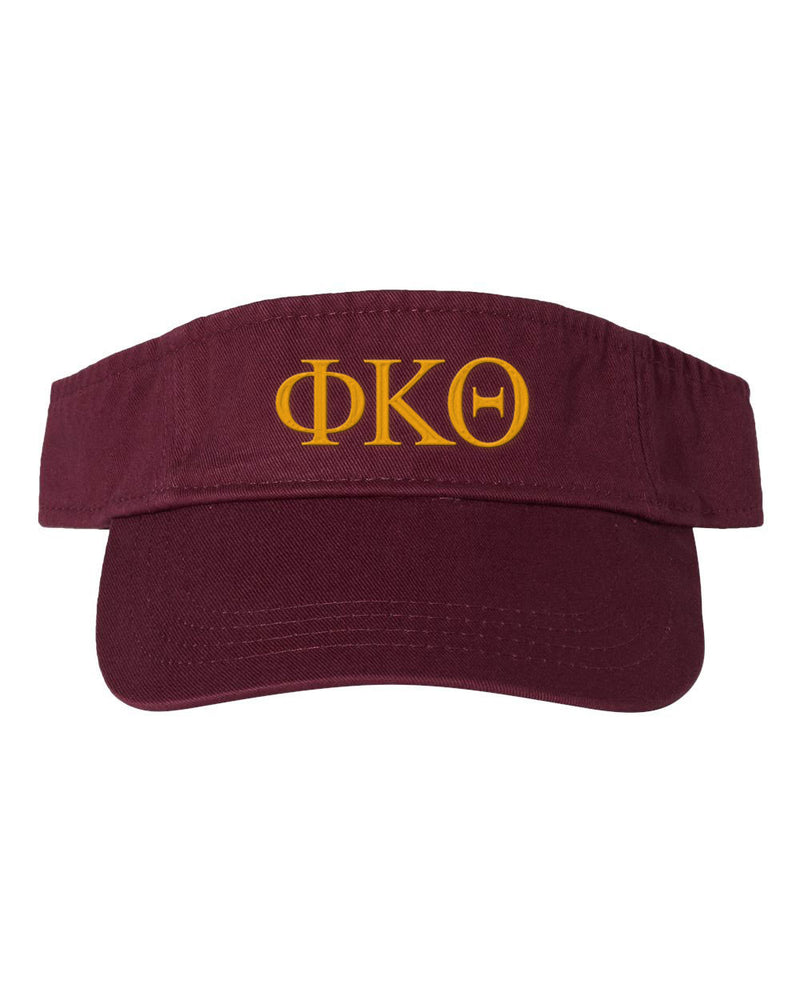 Phi Kappa Theta Greek Letter Visor Phi Kappa Theta Greek Letter Visor