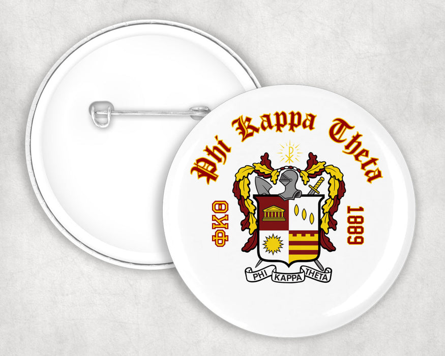 Phi Kappa Theta Classic Crest Button Phi Kappa Theta Classic Crest Button