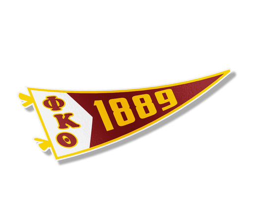 Phi Kappa Theta Pennant Sticker