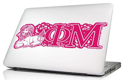 Phi Mu Phi Mu 10.5 x 4.5 Laptop Skin/Wall Decal
