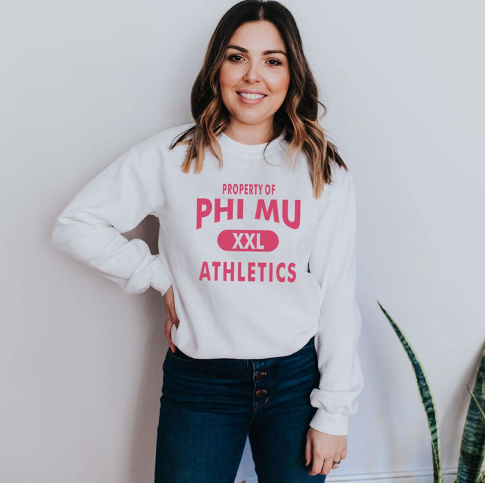 Phi Mu Athletics Crewneck Sweatshirts Phi Mu Athletics Crewneck Sweatshirts