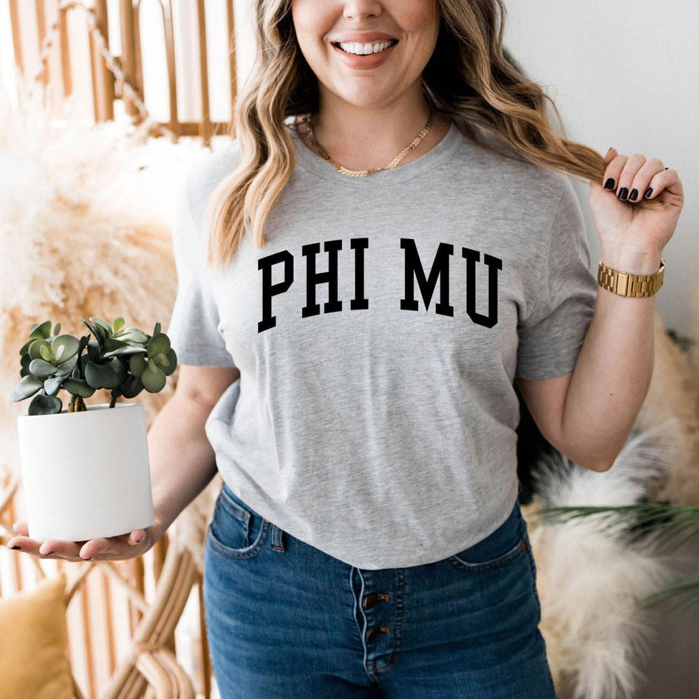 Printify Phi Mu Basic Nickname Tee Phi Mu Basic Nickname Tee