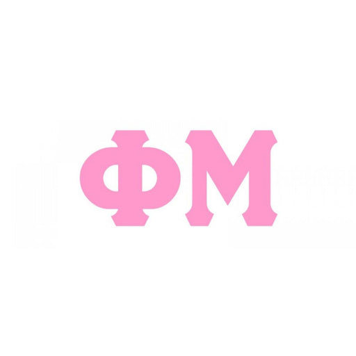 Phi Mu Phi Mu Big Greek Letter Window Sticker Decal