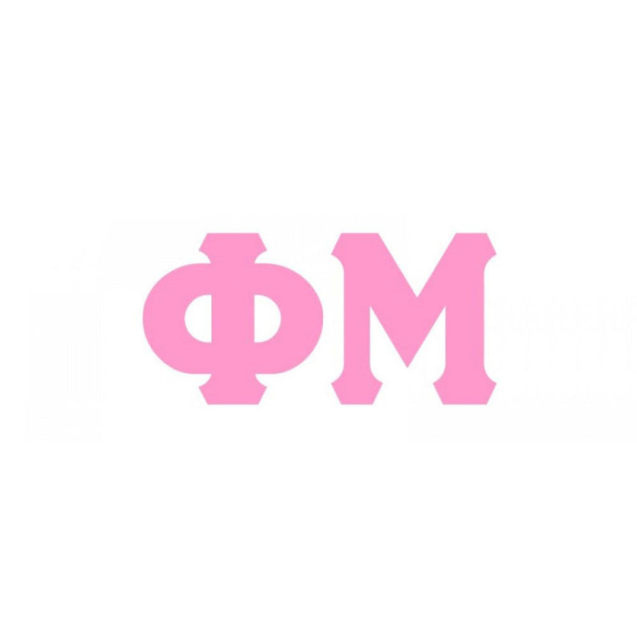Phi Mu Big Greek Letter Window Sticker Decal Phi Mu Big Greek Letter Window Sticker Decal