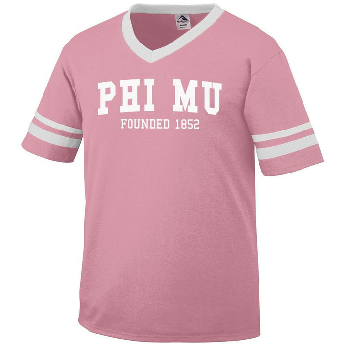Phi Mu Boyfriend Style Founders Jersey Phi Mu Boyfriend Style Founders Jersey