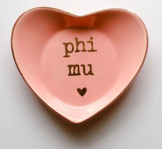 Phi Mu Ceramic Ring Dish Phi Mu Ceramic Ring Dish