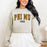 Phi Mu Cheetah Print Crewneck Sweatshirt Phi Mu Cheetah Print Crewneck Sweatshirt
