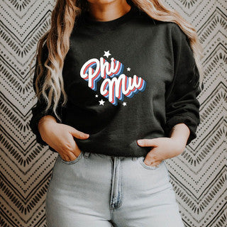Phi Mu Flashback Crewneck Sweatshirt Phi Mu Flashback Crewneck Sweatshirt
