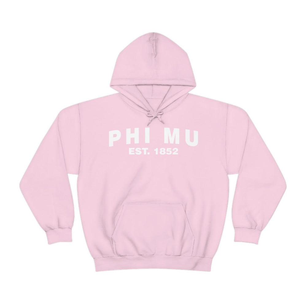 Phi Mu Established Hooded Sweatshirts Phi Mu Established Hooded Sweatshirts