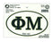 Phi Mu Euro Style Sticker Phi Mu Euro Style Sticker