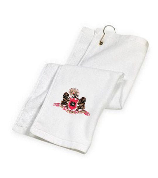 Discount Phi Mu Golf Towel DISCOUNT-Phi Mu Golf Towel