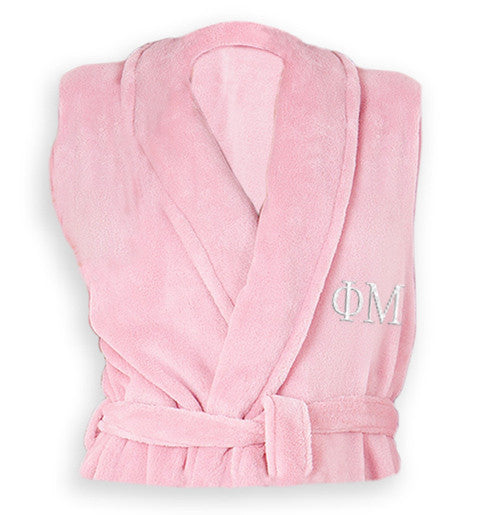 Phi Mu Phi Mu Greek Letter Bathrobe
