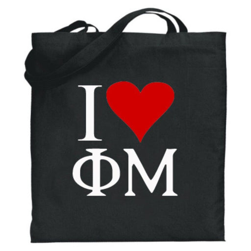 Phi Mu Phi Mu I Love Tote Bags