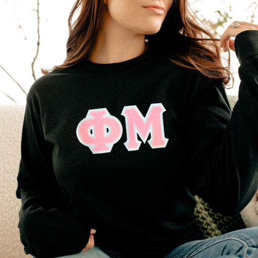 Phi Mu Phi Mu Lettered Crewneck