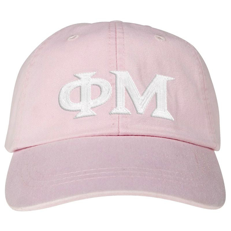 Phi Mu Lettered Premium Pastel Hat Phi Mu Lettered Premium Pastel Hat