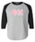 Discount Phi Mu Lettered Raglan Shirt DISCOUNT-Phi Mu Lettered Raglan Shirt
