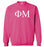 Phi Mu Lettered World Famous Greek Crewneck Phi Mu Lettered World Famous Greek Crewneck