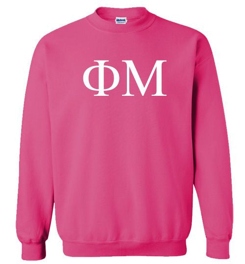 Phi Mu Phi Mu Lettered World Famous Greek Crewneck