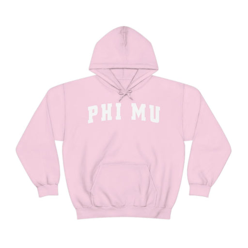 Phi Mu Phi Mu Letterman Hooded Sweatshirts