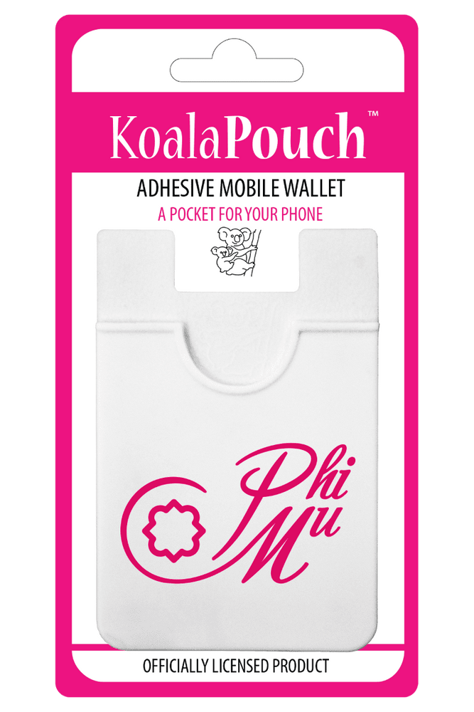 Phi Mu Logo Koala Pouch Phi Mu Logo Koala Pouch