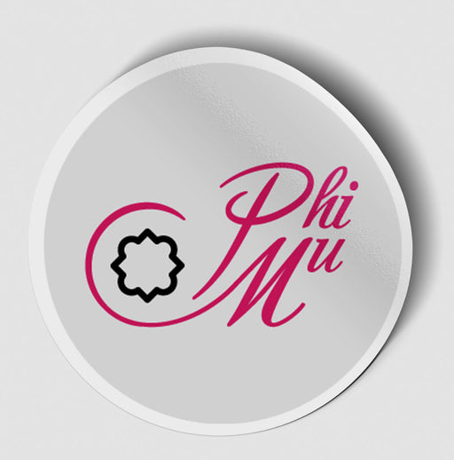 Phi Mu Phi Mu Logo Round Decal