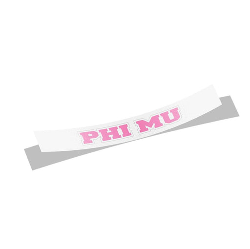 Phi Mu Phi Mu Long Window Sticker