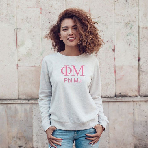 Phi Mu Phi Mu Message Crewneck Sweatshirts