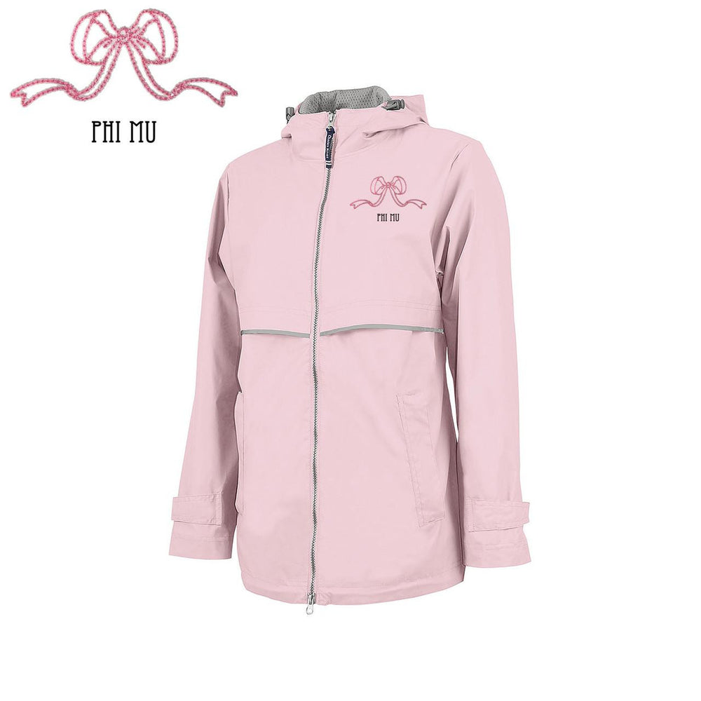 Phi Mu New Englander Bows Rain Jacket Phi Mu New Englander Bows Rain Jacket