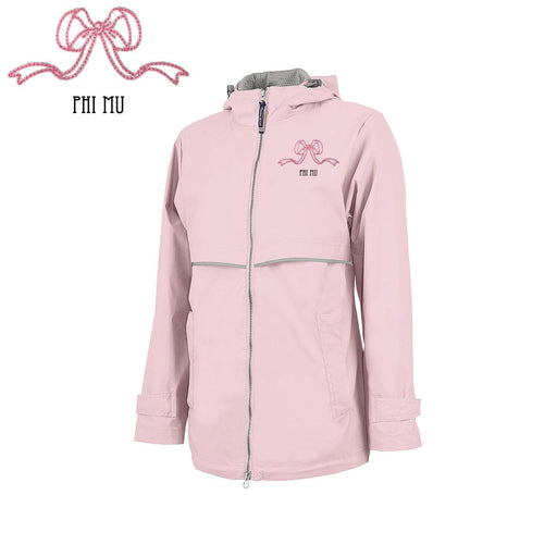 Phi Mu Phi Mu New Englander Bows Rain Jacket
