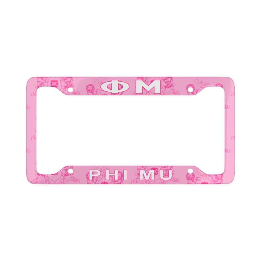 Phi Mu New License Plate Frames Phi Mu New License Plate Frames