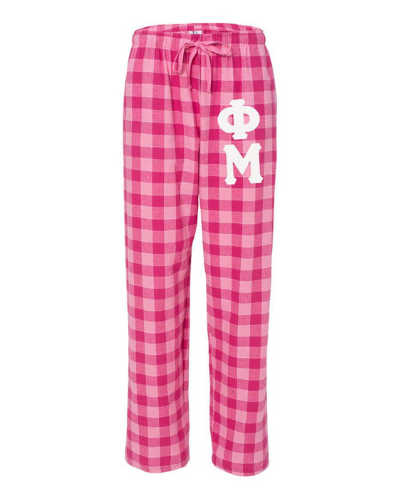 Phi Mu Pajamas Flannel Plaid Pant Phi Mu Pajamas -  Flannel Plaid Pant