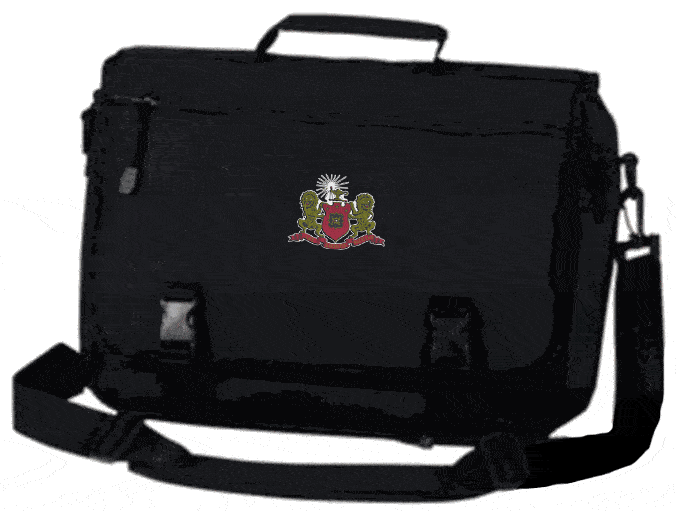 Discount Phi Mu Emblem Briefcase DISCOUNT-Phi Mu Emblem Briefcase