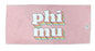 Phi Mu Plush Retro Beach Towel Phi Mu Plush Retro Beach Towel