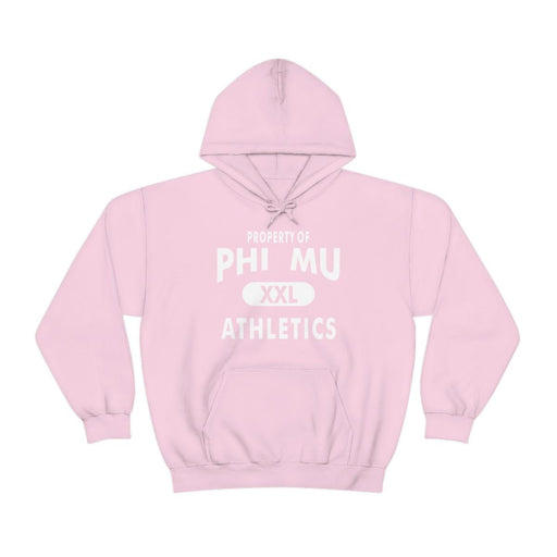 Phi Mu Phi Mu Property Of Athletics Hooded Sweatshirts