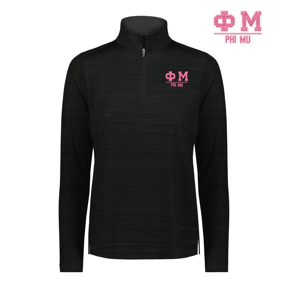 Phi Mu Pursuit Quarter Zip Pullover Phi Mu Pursuit Quarter Zip Pullover