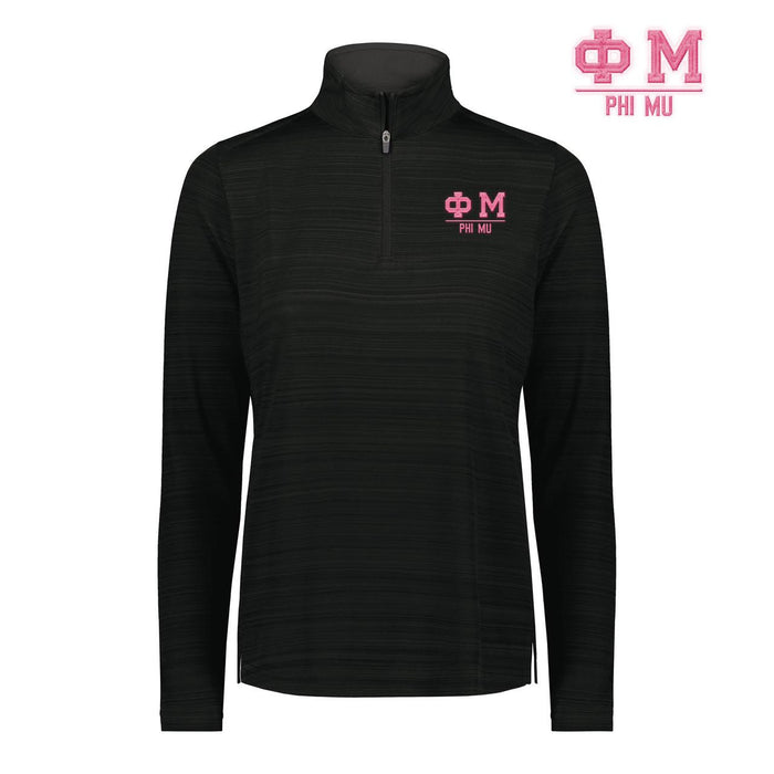 Phi Mu Pursuit Quarter Zip Pullover Phi Mu Pursuit Quarter Zip Pullover