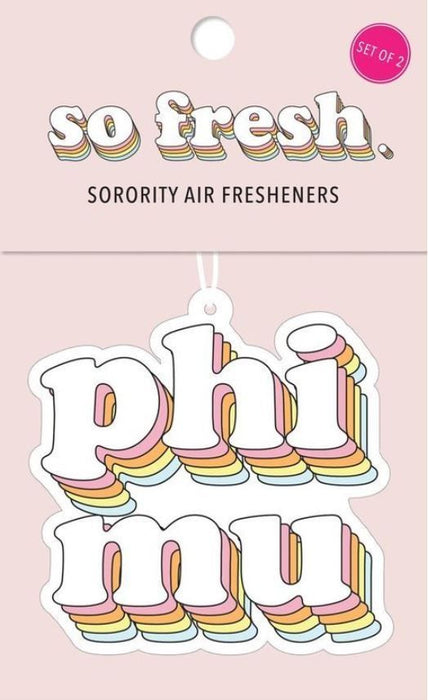 Phi Mu Retro Air Freshener (2 Pack) Phi Mu Retro Air Freshener (2 pack)