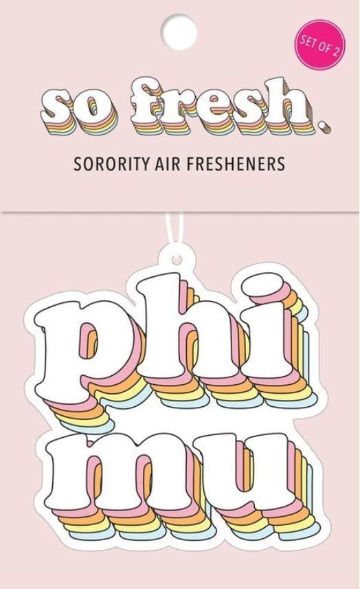 Phi Mu Retro Air Freshener (2 Pack) Phi Mu Retro Air Freshener (2 pack)