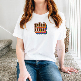 Phi Mu Phi Mu Retro Maya Tees