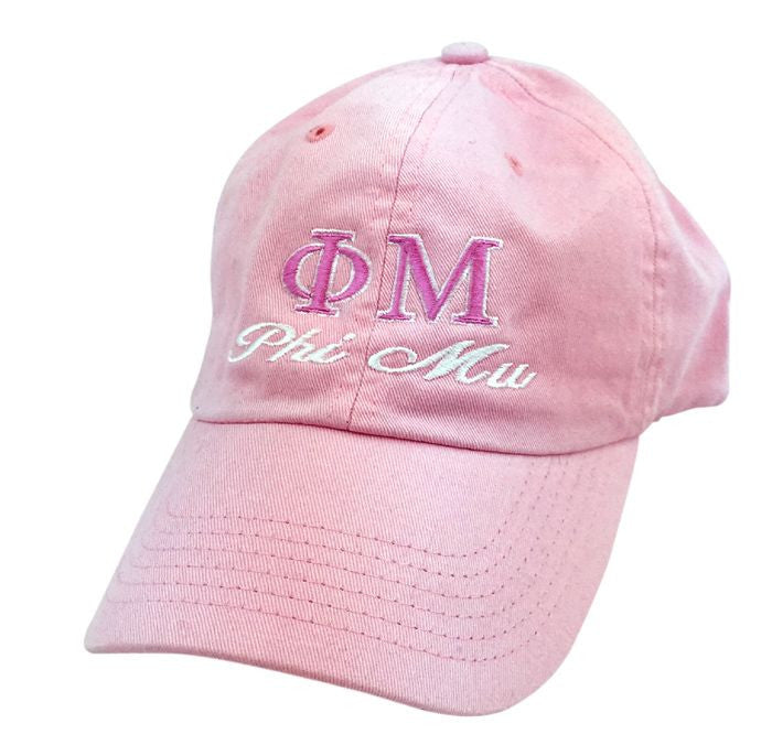 Phi Mu Script Cap Phi Mu Script Cap