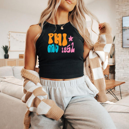 Phi Mu Phi Mu  Shagadelic Racer Tank
