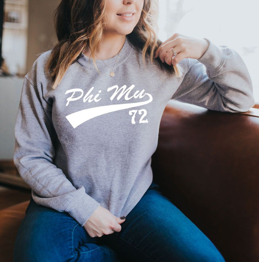 Phi Mu Tail Crewneck Sweatshirts Phi Mu Tail Crewneck Sweatshirts