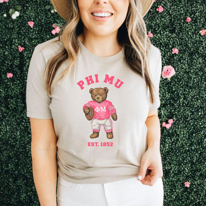 Phi Mu Teddy Bear Tee Phi Mu Teddy Bear Tee