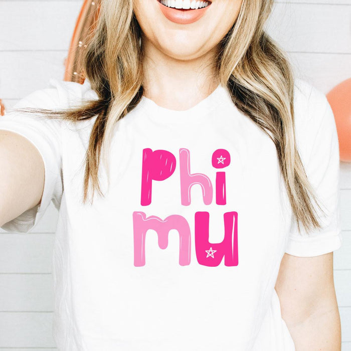 Printify Phi Mu Whimsy Tees Phi Mu Whimsy Tees