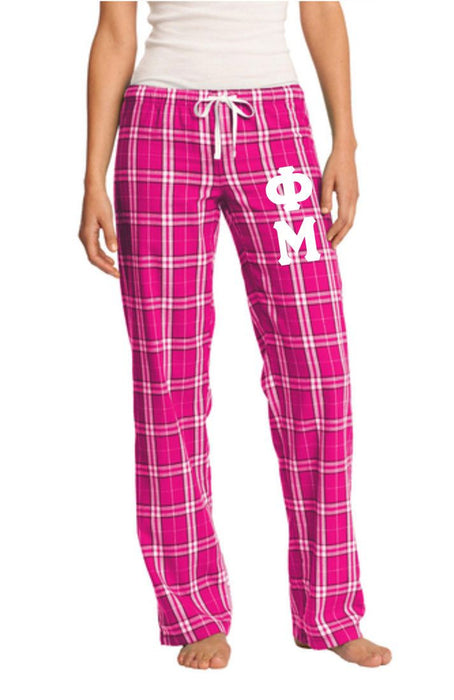 Phi Mu Women's Flannel Plaid Pant Pj's Phi Mu Women's Flannel Plaid Pant - PJ's