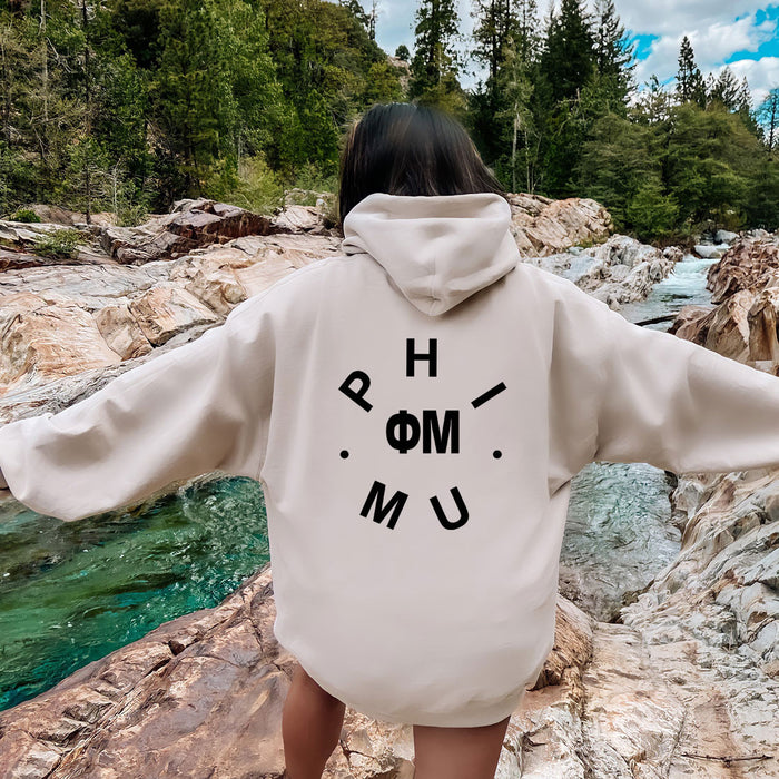 Phi Mu Circle Hoodie Phi Mu Circle Hoodie