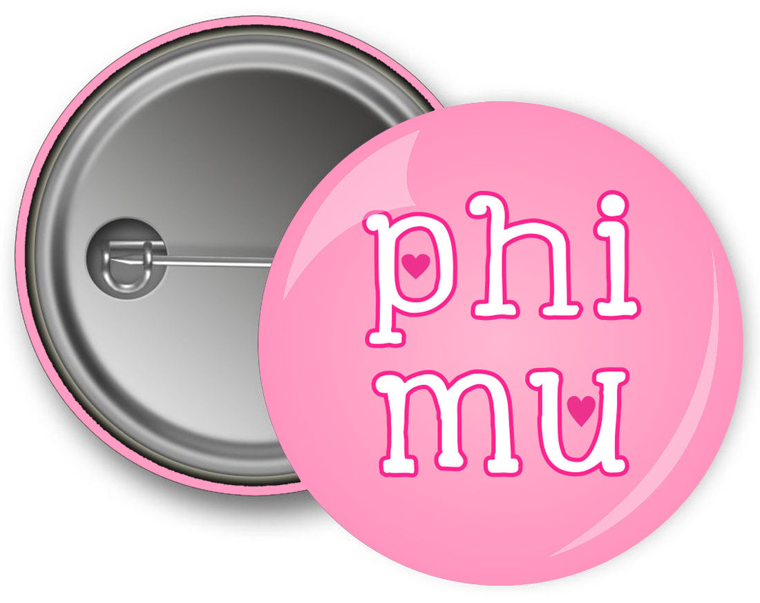 Phi Mu Cutie Button Phi Mu Cutie Button