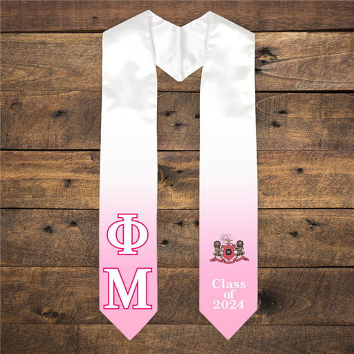Phi Mu Phi Mu Extra Fancy Greek Class Of  Graduation Stole